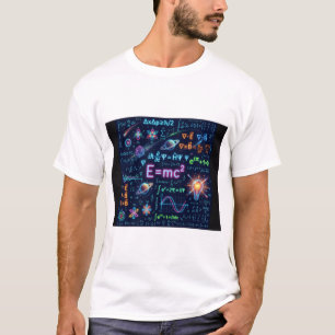 Neon Fysica & Wiskunde Vergelijkingen T-shirt We