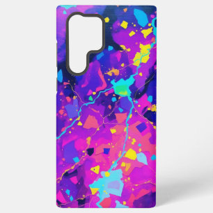 Neon Galaxy Cosmic Kleurrijk Abstract Kunstwerk Samsung Galaxy Hoesje
