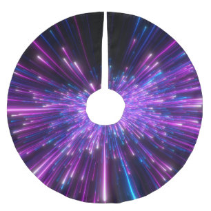 Neon Galaxy kosmische Abstracte achtergrond Kerstboom Rok