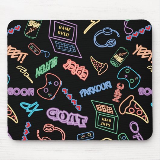 Neon Gamer Muismat (Voorkant)