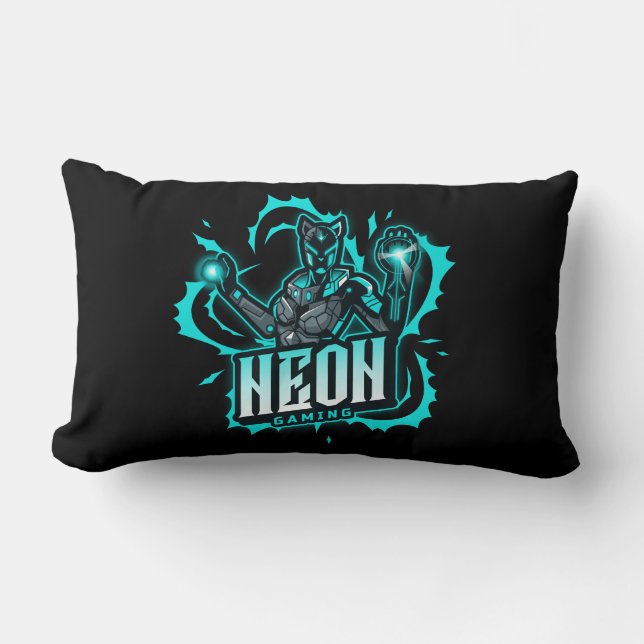Neon Gaming Kussen (Voorkant)