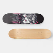 Neon Gas Mask Girl Skateboard (Horizontaal)