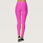 Neon geel leggings (Achterkant)