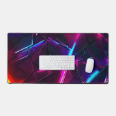 Neon Geometric Abstract Futuristic Cyberpunk (Clavier et souris)