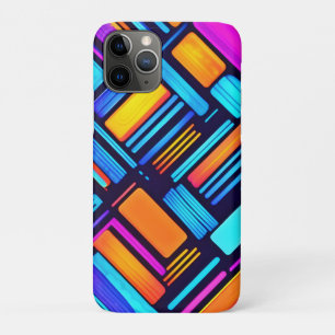 Neon geometrisch Abstract iPhone 11 Pro Hoesje