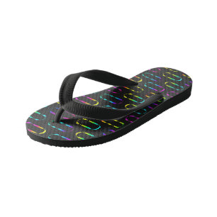 Neon geometrisch kinder teenslippers