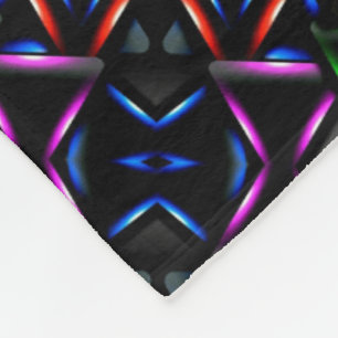 Neon Geometrisch Patroon Dekbed Fleece Deken