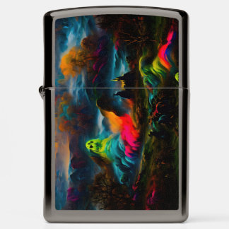 Neon Ghosts in een spookachtig fantasylandschap