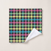Neon Gingham Bad Handdoek (Wasdoekje)
