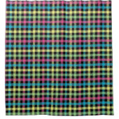 Neon Gingham Douchegordijn (Voorkant)