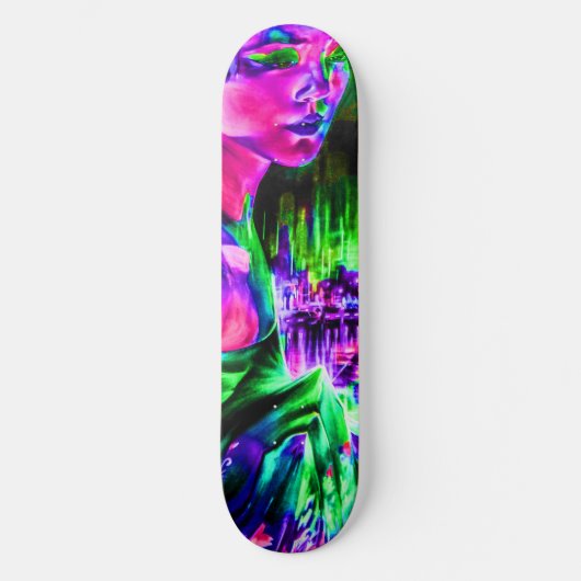 Neon Girl Skateboard Deck (Voorkant)