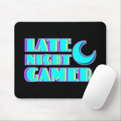 Neon Glitch Gamer Muismat | Synthwave PC Setup (Met muis)