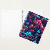 Neon gloeiende paddenstoelen planner (Display)