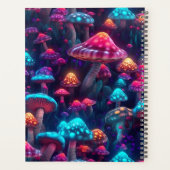 Neon gloeiende paddenstoelen planner (Achterkant)