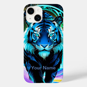 Neon Gloeiende Tijger mystiek en etherisch Case-Mate iPhone 14 Hoesje