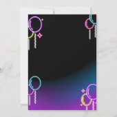 Neon Glow - Birthday Party Invitation (Dos)