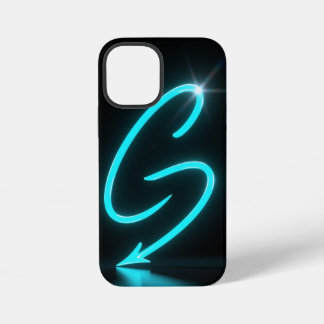 Neon Glow Black Phone Case iPhone 12 Mini Hoesje
