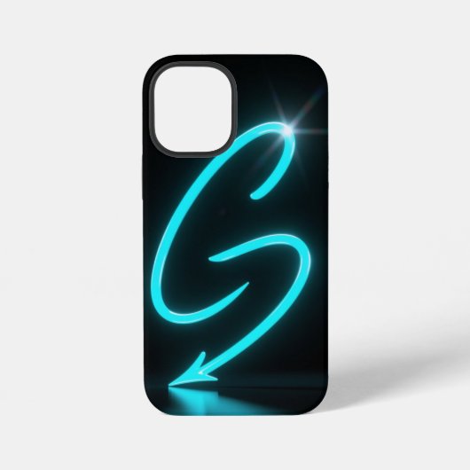 Neon Glow Black Phone Case iPhone Hoesje (Achterkant)