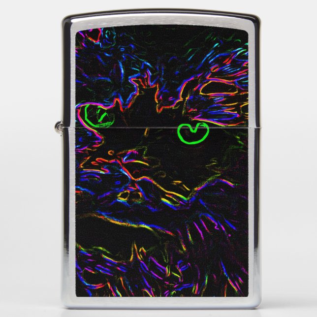 Neon Glow Cat (Voorkant)