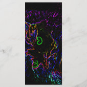 Neon Glow Cat Bladwijzer Menu (Achterkant)