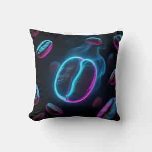 Neon Glow Coffee Bean Energie Kussen