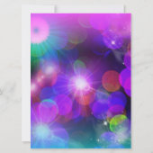 Neon Glow Dance Party Anniversaire Invitation (Dos)