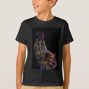 Neon Glow Dhol Drummer kinder t-shirt