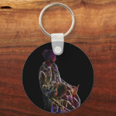 Neon Glow Dhol Drummer sleutelhanger (Voorkant)