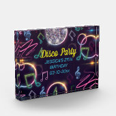 Neon Glow Disco Dance Verjaardagsfeest Fotoblokken (Links)