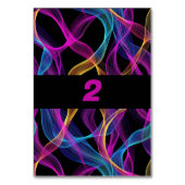 Neon Glow, Flowy Linten Kaart (Voorkant)