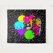 Neon Glow-foto-achtergrond, Glow Party-achtergrond Wandkleed (Voorkant (horizontaal))