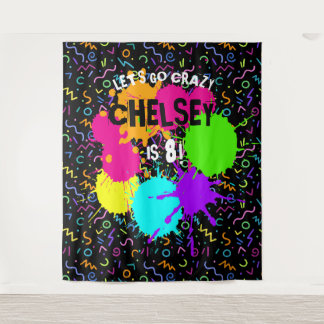 Neon Glow-foto-achtergrond, Glow Party-achtergrond Wandkleed