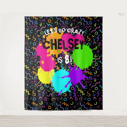 Neon Glow-foto-achtergrond, Glow Party-achtergrond Wandkleed (Voorkant)