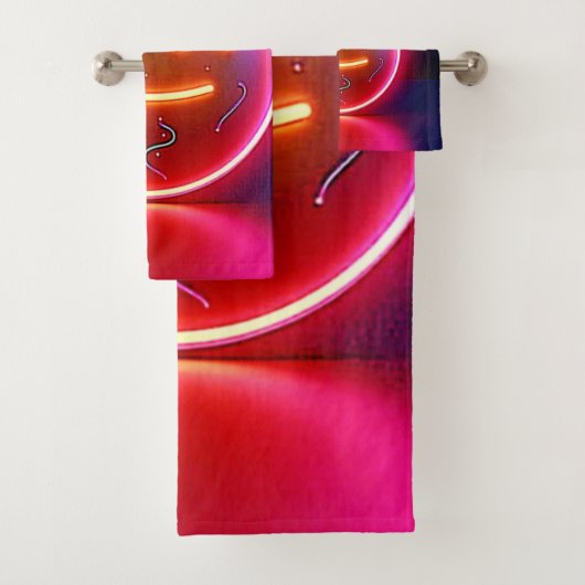 Neon Glow Happy Face Art (En situation)