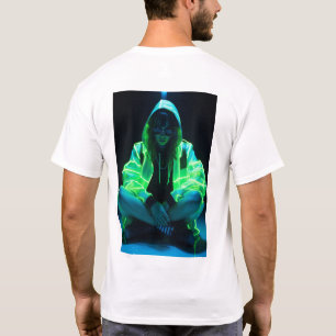 Neon Glow-in-the-Dark Meisje Cinematic Self-Illumi T-shirt