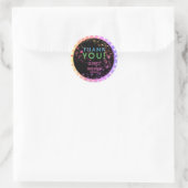 Neon Glow in the Dark Party Kinderen Verjaardagsgu Ronde Sticker (Tas)