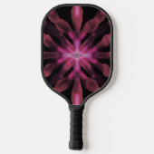 Neon Glow Light Sticks Abstract ontwerp Pickleball Paddle (Achterkant)