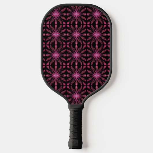 Neon Glow Light Sticks Abstract Patroonontwerp Pickleball Paddle (Achterkant)