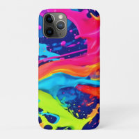 Neon Glow Liquid Swirls Ontwerp