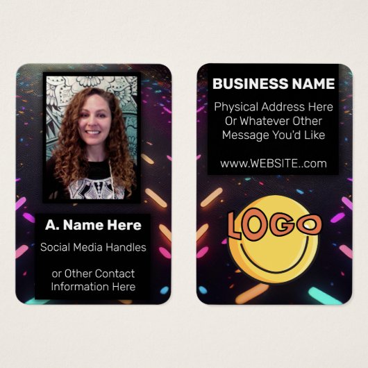 Neon Glow Nightclub Bar Concert VIP Personnel de l (Devant & derrière)