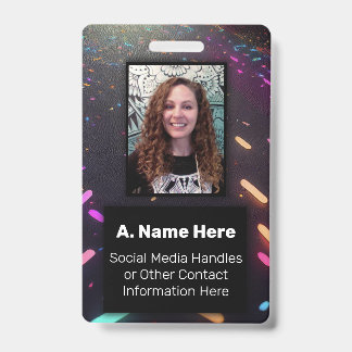 Neon Glow Nightclub ID Concert VIP Evenementenpas Badge