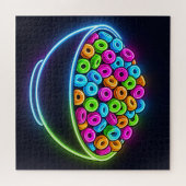 Neon Glow Ontbijtkom Legpuzzel (Horizontaal)