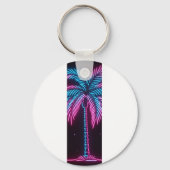 Neon Glow Palm Tree Sleutelhanger (Achterkant)