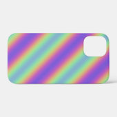 Neon Glow Rainbow Stripe iPhone / coque ipad (Verso (horizontal))