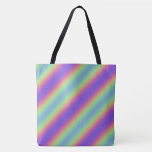 Neon Glow Rainbow Stripe Tas