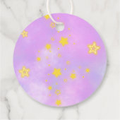 Neon Glow Sleepover Slumber Party Dank u Bedankjes Labels (Achterkant)