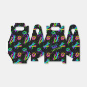 Neon Glow Stick Bar Mitzvah ID991 Bedankdoosjes (Uitgevouwen)