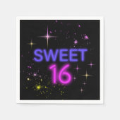 Neon Glow Sweet 16 ID760 Servet (Voorkant)
