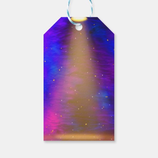 Neon Glow Teken Karaoke Verjaardagsfeestje Dank u Cadeaulabel (Achterkant)