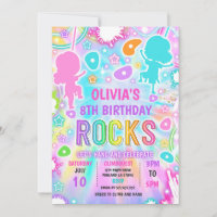 Neon Glow Tie Dye Rock Klimmen Verjaardagsfeest